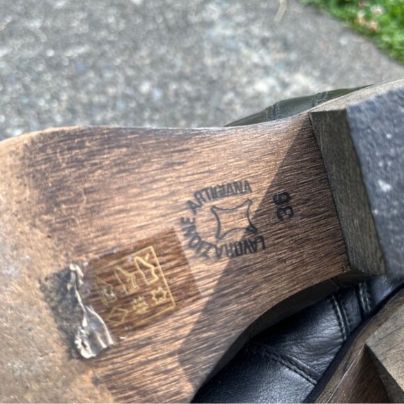 Lavorazione Artigiana Leather Ankle Boots Sz EU 36/ US 6 - Picture 8 of 10